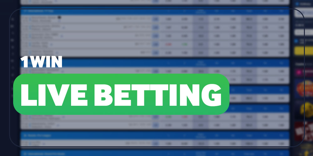 1Win has put a lot of effort into making betting in real time easy for people to use.