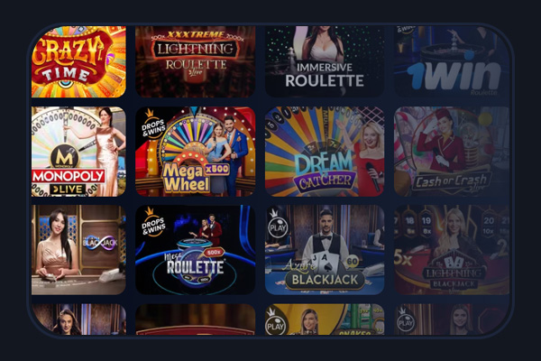 1win casino table games